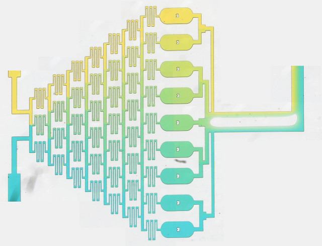 Microfluidic gradient generator
